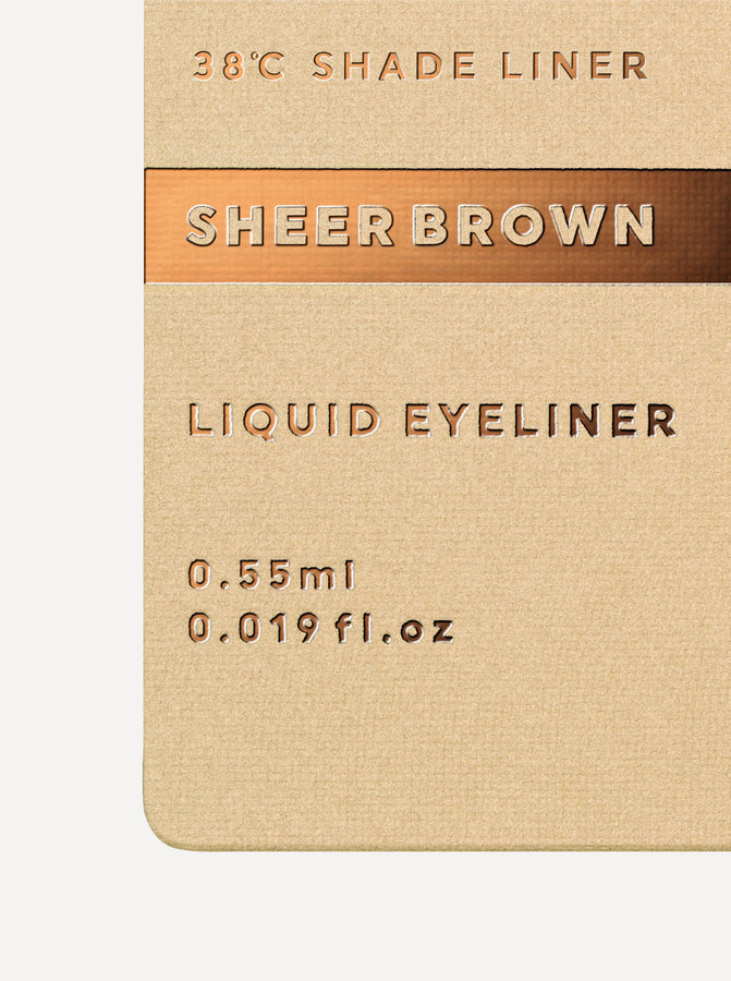 [数量限定] UZU 38℃ SHADE LINER SHEER BROWN IMAGE 3